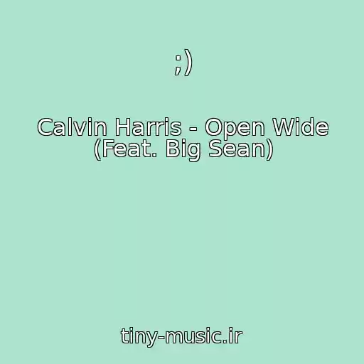 کاور آهنگ ;) از Calvin Harris - Open Wide (Feat. Big Sean)