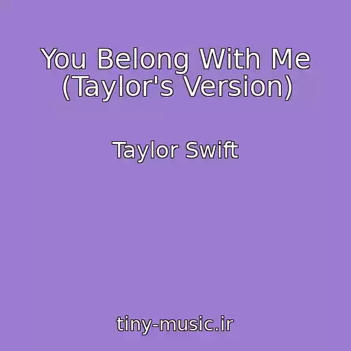 کاور آهنگ You Belong With Me (Taylor's Version) از Taylor Swift