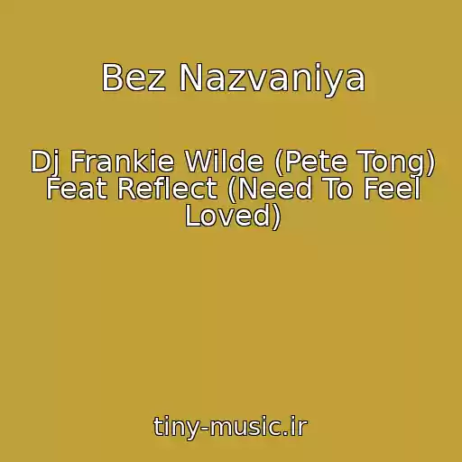 کاور آهنگ Bez Nazvaniya از Dj Frankie Wilde (Pete Tong) Feat Reflect (Need To Feel Loved)