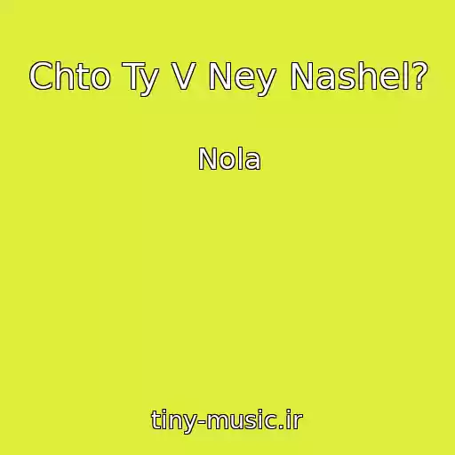کاور آهنگ Chto Ty V Ney Nashel? از Nola