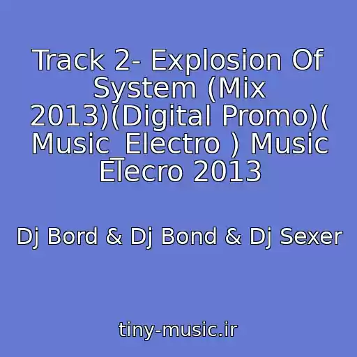 کاور آهنگ Track 2- Explosion Of System (Mix 2013)(Digital Promo)( Music_Electro ) Music Elecro 2013 از Dj Bord & Dj Bond & Dj Sexer