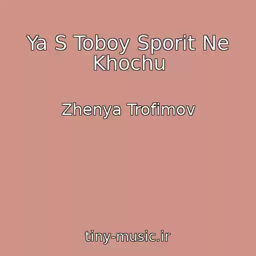 کاور آهنگ Ya S Toboy Sporit Ne Khochu از Zhenya Trofimov