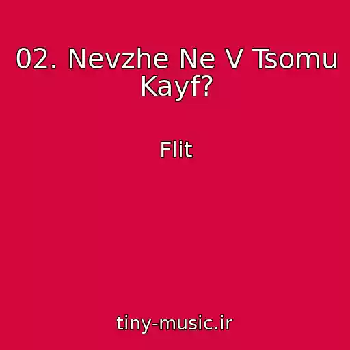 کاور آهنگ 02. Nevzhe Ne V Tsomu Kayf? از Flіt