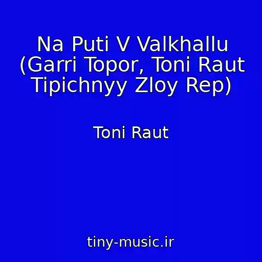 کاور آهنگ Na Puti V Valkhallu (Garri Topor, Toni Raut Tipichnyy Zloy Rep) از Toni Raut