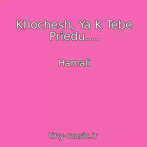 کاور آهنگ Khochesh, Ya K Tebe Priedu.... از Hamali