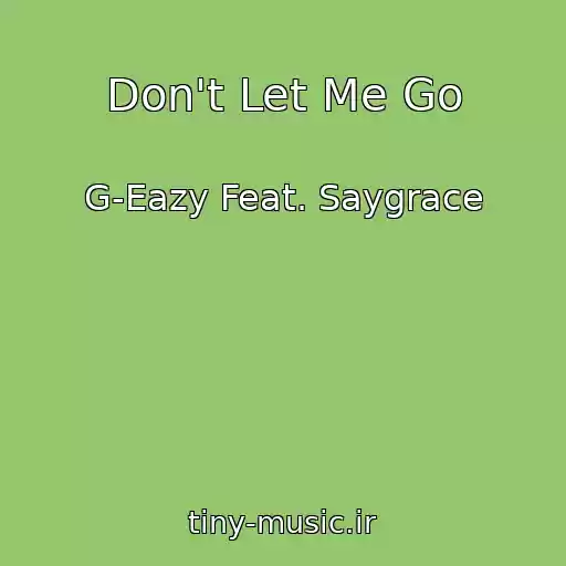 کاور آهنگ Don't Let Me Go از G-Eazy Feat. Saygrace