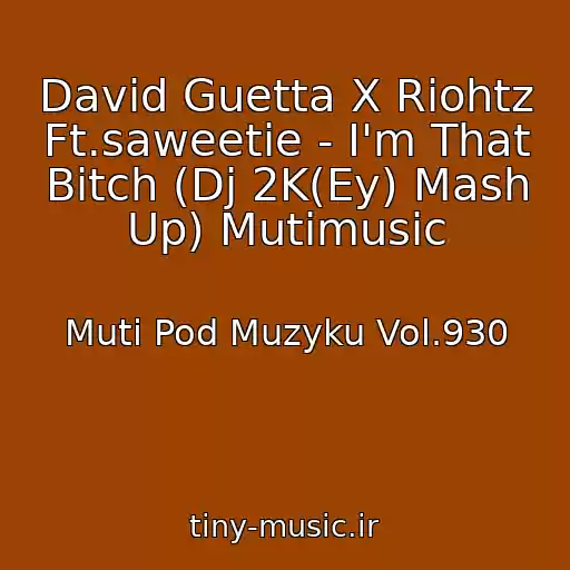 کاور آهنگ David Guetta X Riohtz Ft.saweetie - I'm That Bitch (Dj 2K(Ey) Mash Up) Mutimusic از Muti Pod Muzyku Vol.930