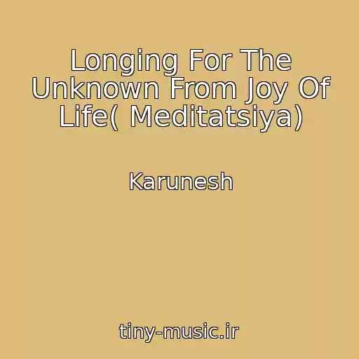 کاور آهنگ Longing For The Unknown From Joy Of Life( Meditatsiya) از Karunesh