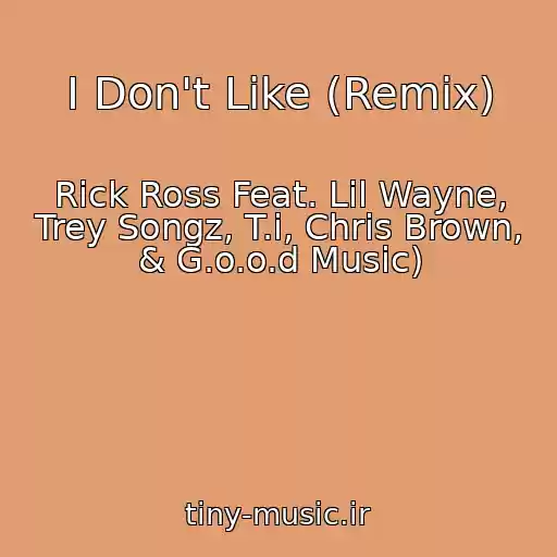 کاور آهنگ I Don't Like (Remix) از Rick Ross Feat. Lil Wayne, Trey Songz, T.i, Chris Brown, & G.o.o.d Music)
