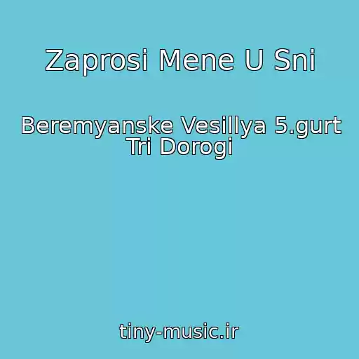 کاور آهنگ Zaprosi Mene U Sni از Beremyanske Vesіllya 5.gurt Tri Dorogi