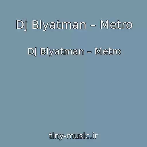 کاور آهنگ Dj Blyatman – Metro از Dj Blyatman – Metro
