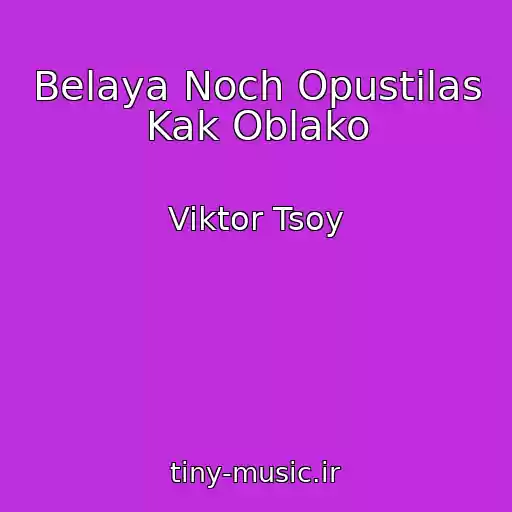 کاور آهنگ Belaya Noch Opustilas Kak Oblako از Viktor Tsoy