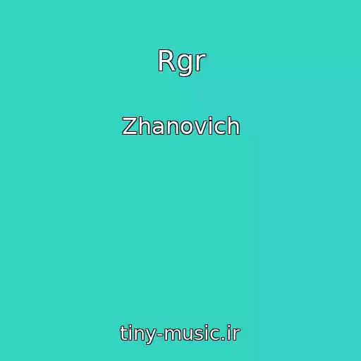 کاور آهنگ Rgr از Zhanovich