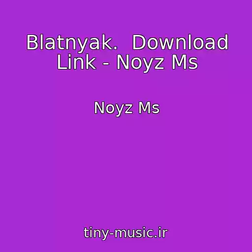 کاور آهنگ Blatnyak.  Download Link - Noyz Ms از Noyz Ms