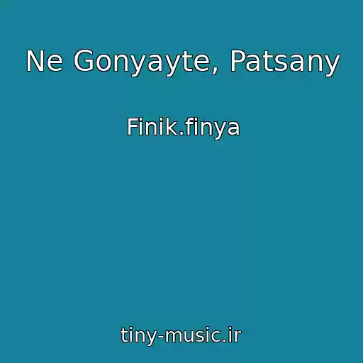 کاور آهنگ Ne Gonyayte, Patsany از Finik.finya