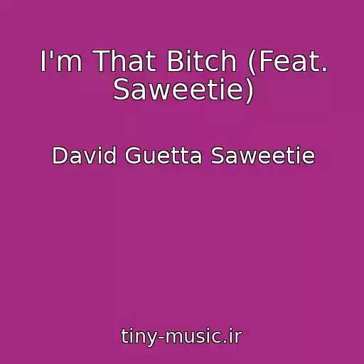 کاور آهنگ I'm That Bitch (Feat. Saweetie) از David Guetta Saweetie