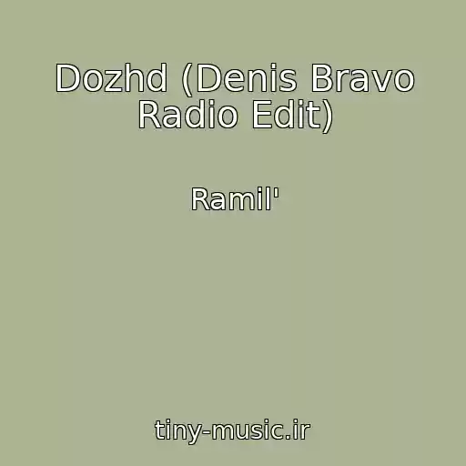 کاور آهنگ Dozhd (Denis Bravo Radio Edit) از Ramil'