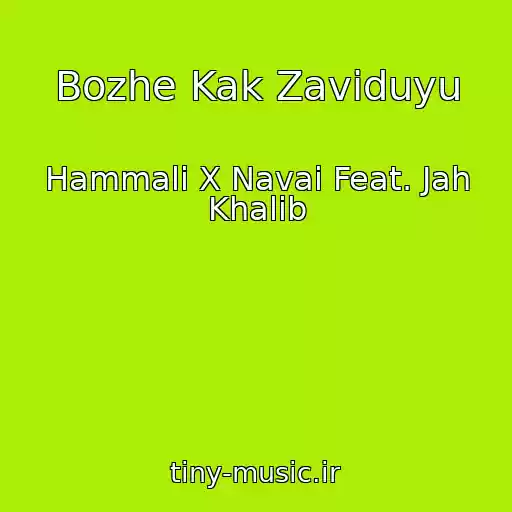 کاور آهنگ Bozhe Kak Zaviduyu از Hammali X Navai Feat. Jah Khalib