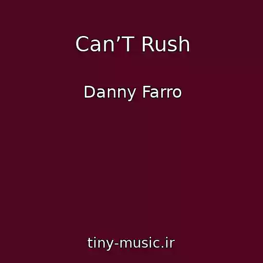 کاور آهنگ Can’T Rush از Danny Farro