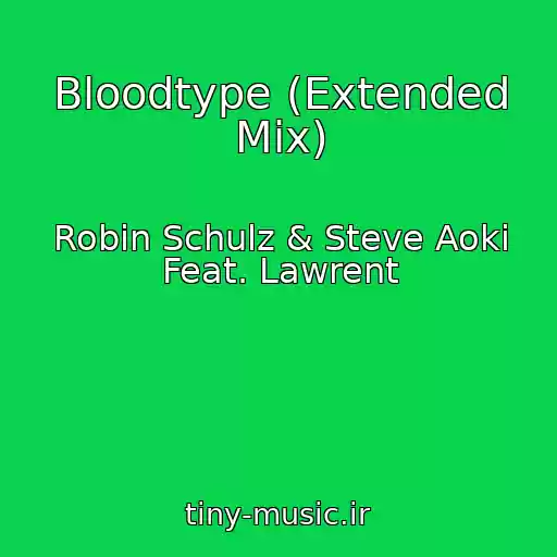 کاور آهنگ Bloodtype (Extended Mix) از Robin Schulz & Steve Aoki Feat. Lawrent
