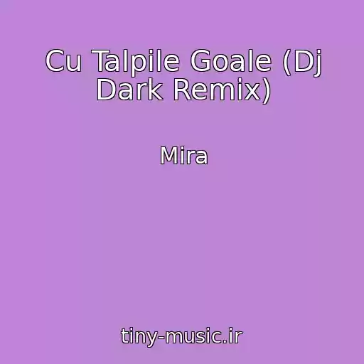 کاور آهنگ Cu Talpile Goale (Dj Dark Remix) از Mira