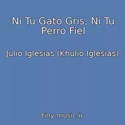 کاور آهنگ Ni Tu Gato Gris, Ni Tu Perro Fiel از Julio Iglesias (Khulio Iglesias)