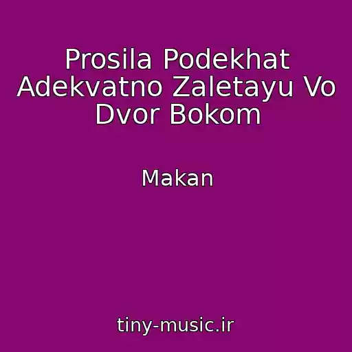کاور آهنگ Prosila Podekhat Adekvatno Zaletayu Vo Dvor Bokom از Makan