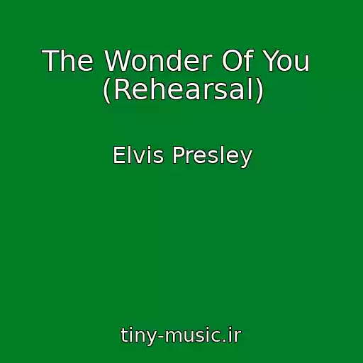 کاور آهنگ The Wonder Of You  (Rehearsal) از Elvis Presley