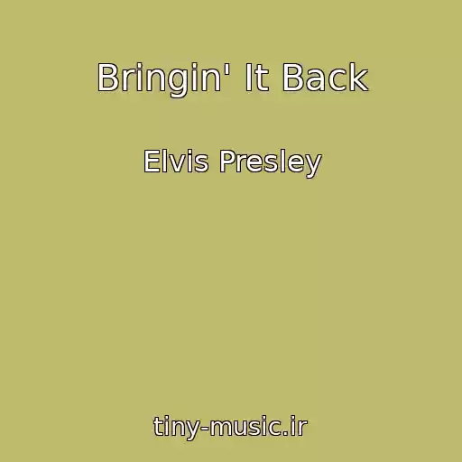کاور آهنگ Bringin' It Back از Elvis Presley