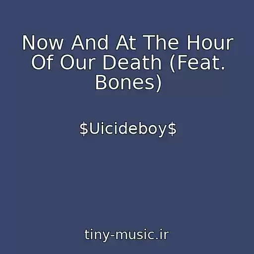 کاور آهنگ Now And At The Hour Of Our Death (Feat. Bones) از $Uicideboy$