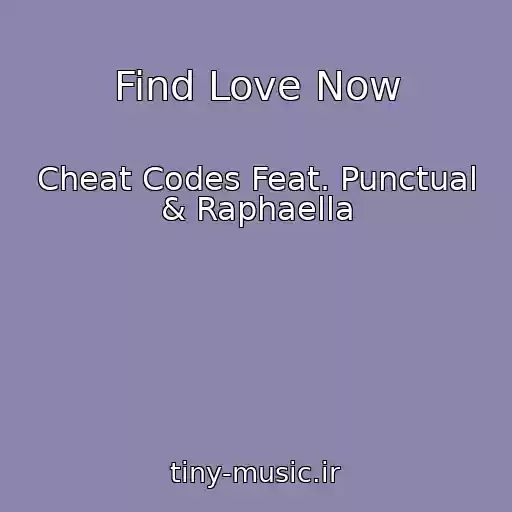 کاور آهنگ Find Love Now از Cheat Codes Feat. Punctual & Raphaella