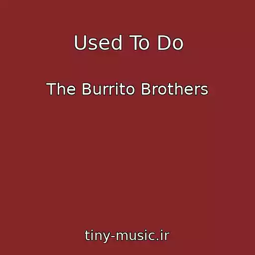 کاور آهنگ Used To Do از The Burrito Brothers