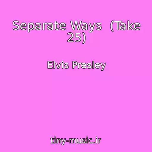 کاور آهنگ Separate Ways  (Take 25) از Elvis Presley