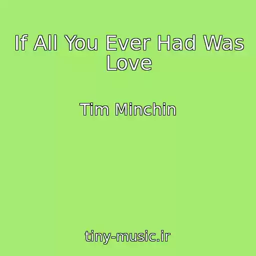 کاور آهنگ If All You Ever Had Was Love از Tim Minchin