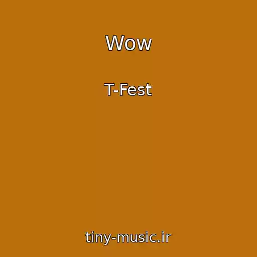 کاور آهنگ Wow از T-Fest