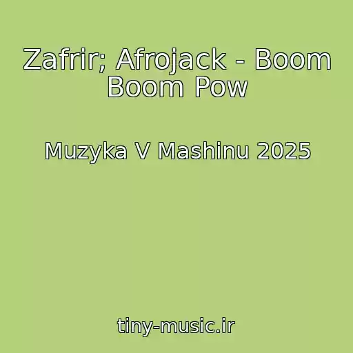 کاور آهنگ Zafrir; Afrojack - Boom Boom Pow از Muzyka V Mashinu 2025