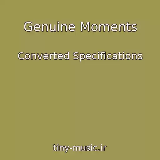 کاور آهنگ Genuine Moments از Converted Specifications