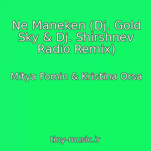 کاور آهنگ Ne Maneken (Dj. Gold Sky & Dj. Shirshnev Radio Remix) از Mitya Fomin & Kristina Orsa