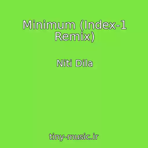 کاور آهنگ Minimum (Index-1 Remix) از Niti Dila