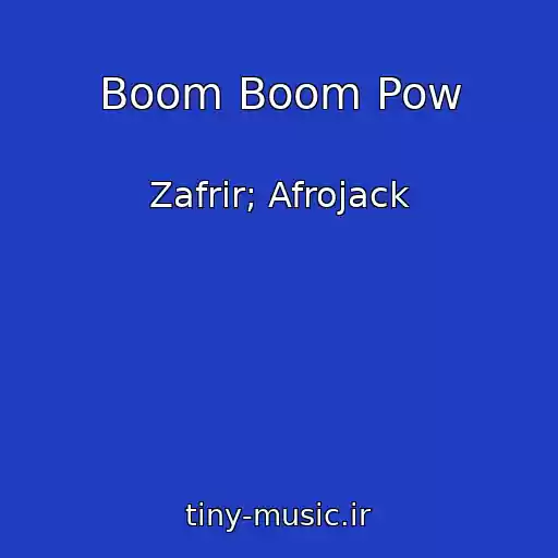 کاور آهنگ Boom Boom Pow از Zafrir; Afrojack
