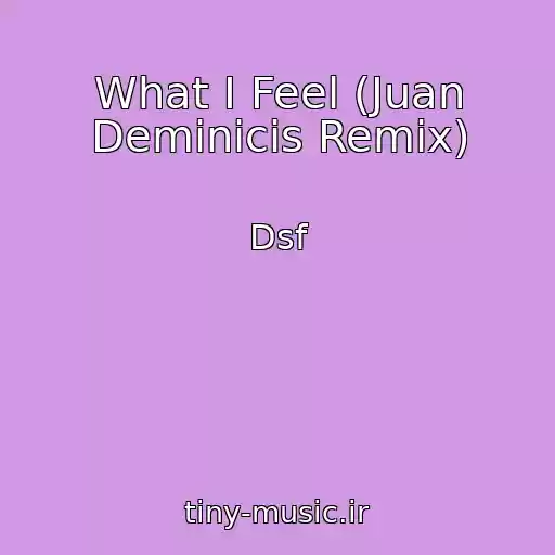 کاور آهنگ What I Feel (Juan Deminicis Remix) از Dsf