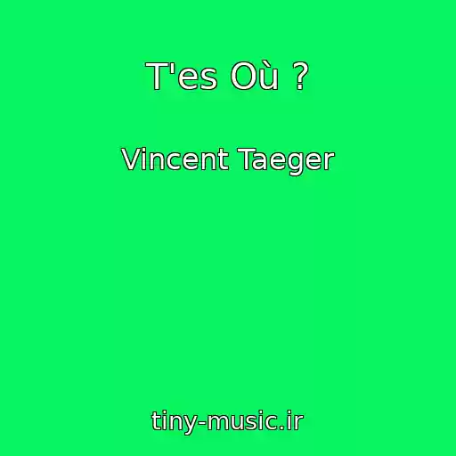کاور آهنگ T'es Où ? از Vincent Taeger