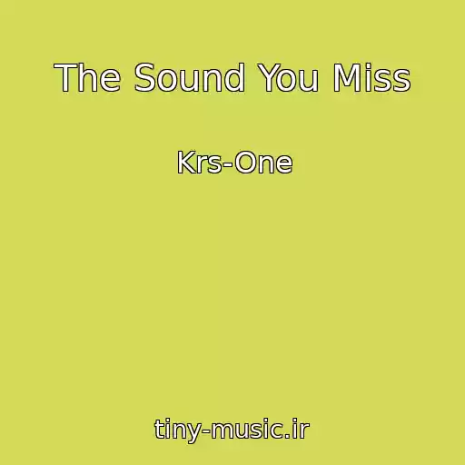کاور آهنگ The Sound You Miss از Krs-One