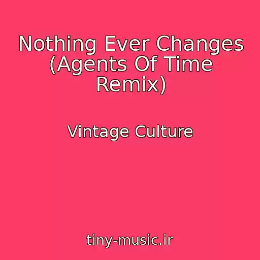 کاور آهنگ Nothing Ever Changes (Agents Of Time Remix) از Vintage Culture