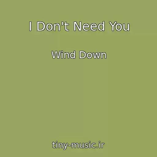 کاور آهنگ I Don't Need You از Wind Down