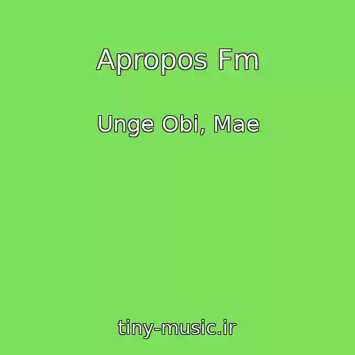 کاور آهنگ Apropos Fm از Unge Obi, Mae