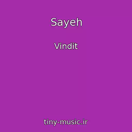 کاور آهنگ Sayeh از Vindit