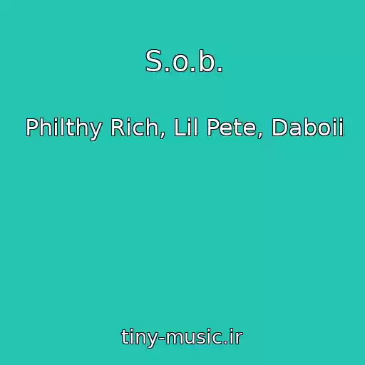 کاور آهنگ S.o.b. از Philthy Rich, Lil Pete, Daboii