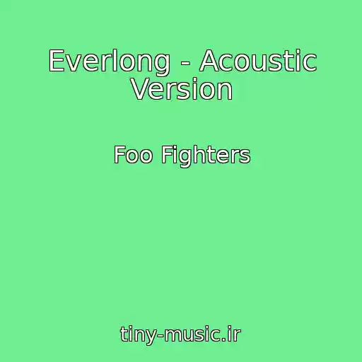 کاور آهنگ Everlong - Acoustic Version از Foo Fighters