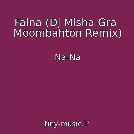 کاور آهنگ Faina (Dj Misha Gra  Moombahton Remix) از Na-Na